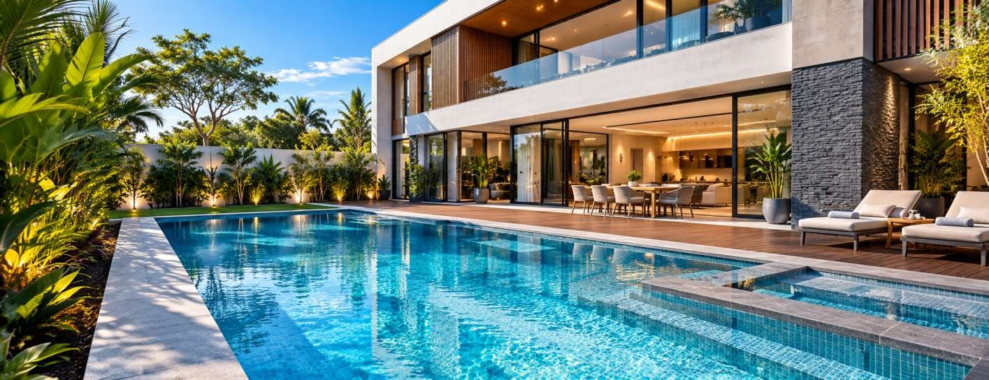 Commercial swimming pool